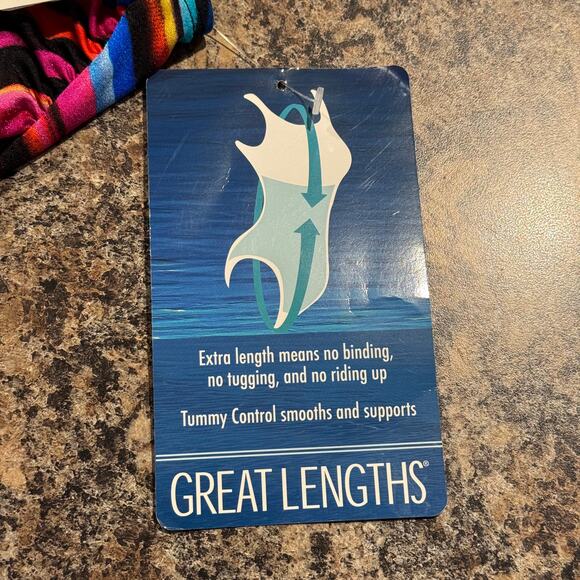 NWT Great Lengths Swimsuit One Piece Y2K Retro Maximalist Rainbow Colorful 8 - Picture 8 of 9